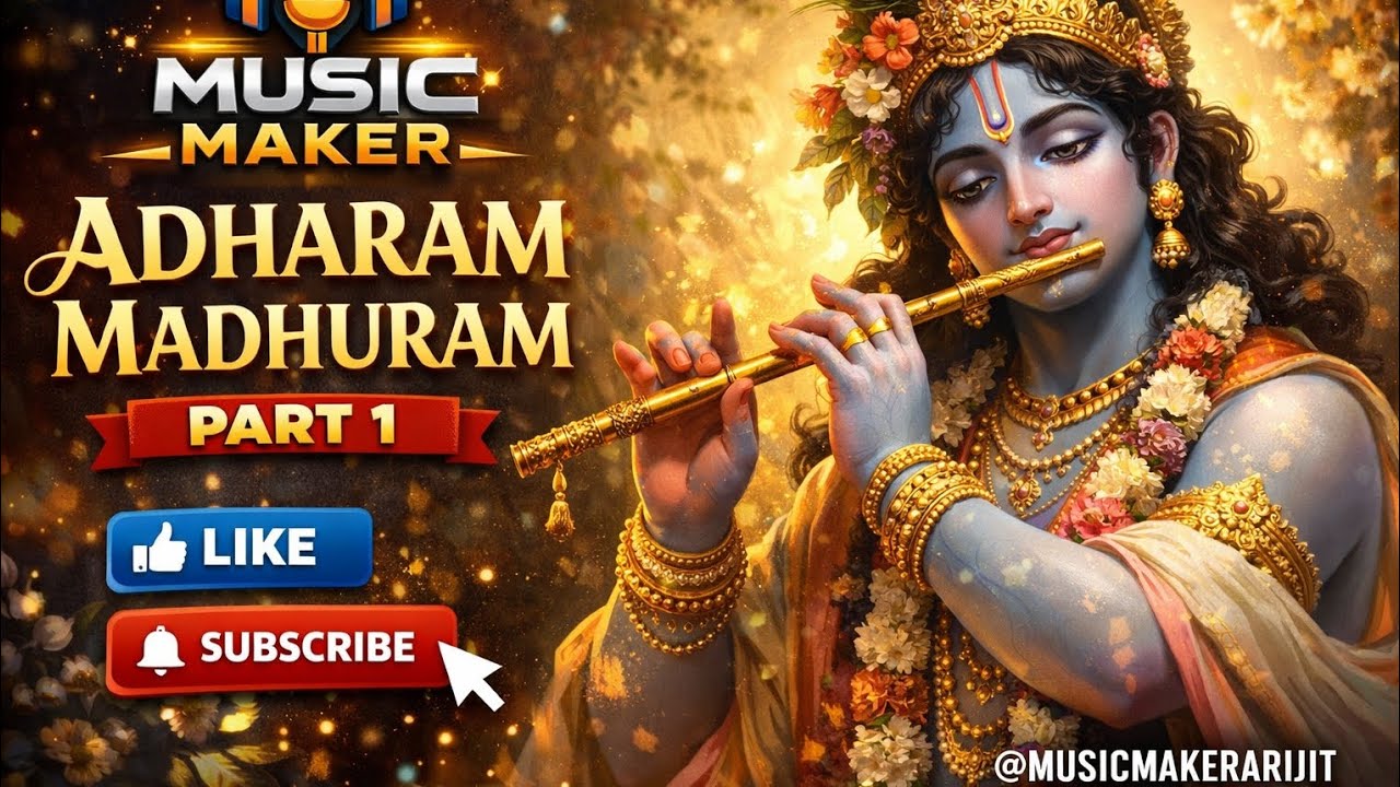 Adharam Madhuram | Adharam Madhuram Vadanam Madhuram | Krishna Bhajan | Madhurashtakam | Bhakti Song