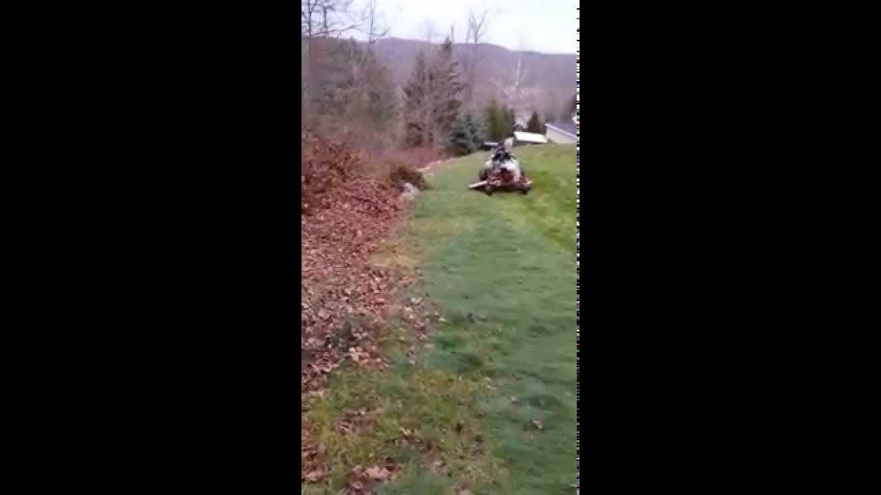 8 year old on my one of a kind Mow and Blow