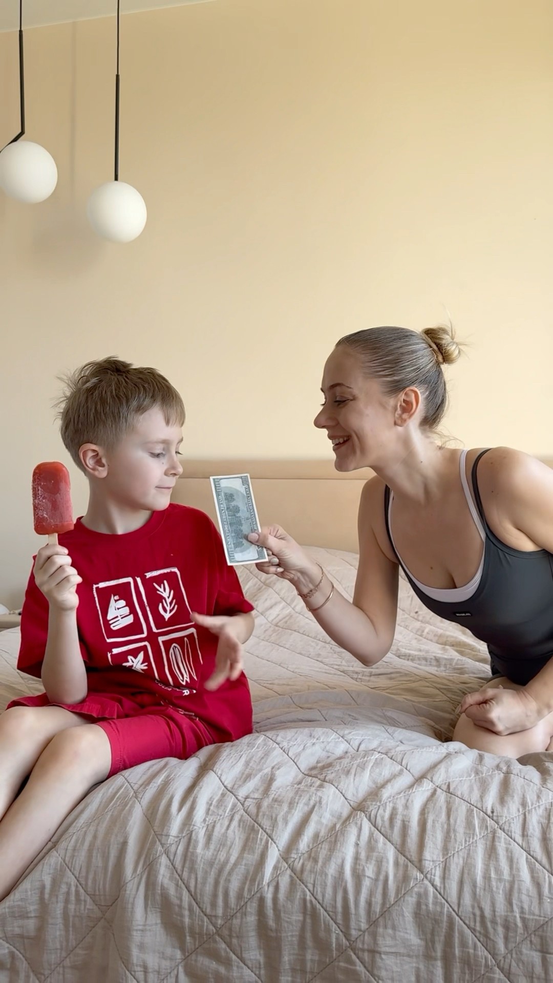 Who will eat the ice cream?? filaretiki family✨ #shorts