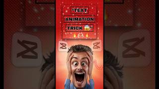 CapCut Text Animation Trick 😱 | Moving Text Effect