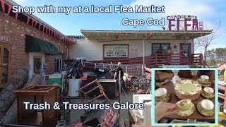 Shop with my at a local Flea Market | Thrifting Cape Cod | Browse a Junk Treasure Trove