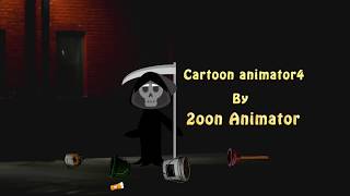 Grim reaper and Jimmy at night - 2d aniimation by cartoon animator 4