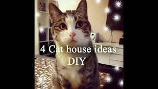 4 cat house ideas DIY 2022 ideas