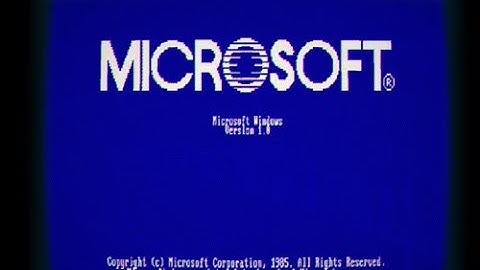 First Windows on a PC? Windows 1.0 Running in a virtual machine!