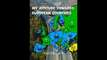 My attitude towards European countries (first mapping video) #europe #country #geography #shorts