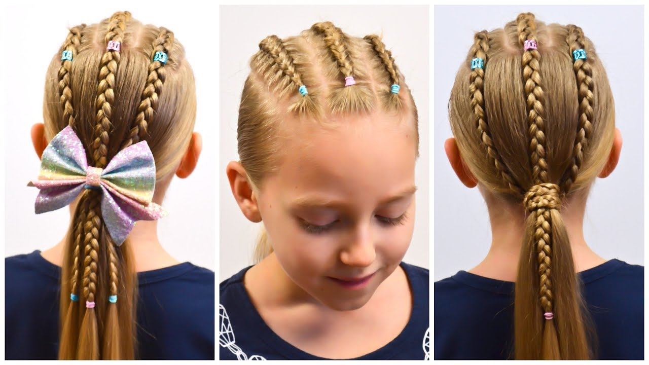 2 In 1dutch Braids And Elastics Braided Back To School