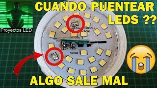 Podemos puentear leds? reparacion que no sale muy bien