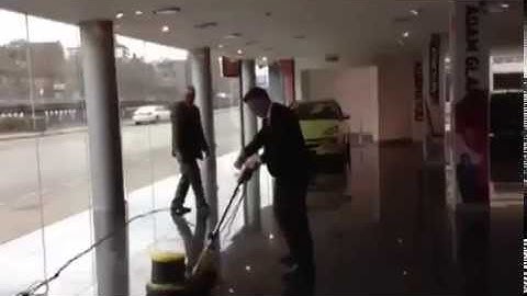 How Not To Use A Floor Buffer [FAIL!]