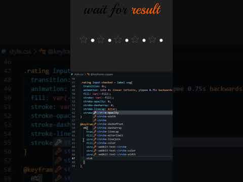 ⭐ Star Click Animation #webdevelopment #html #css #shorts