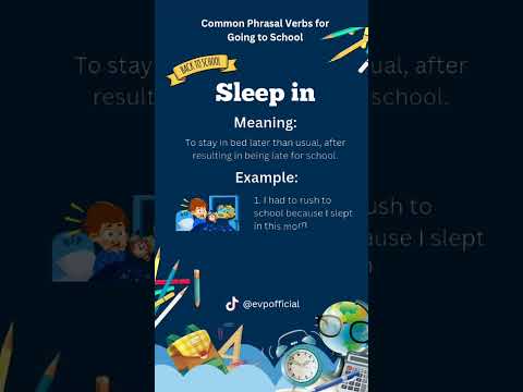 SLEEP IN Phrasal