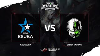 eSuba vs Cyber Gaming @ Semifinále Masters #14 GAME 3 screenshot 1