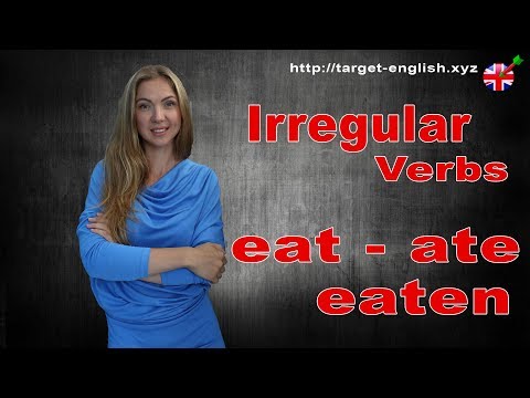 Неправильные глаголы. Irregular verbs.eat-ate-eaten Уроки английского.