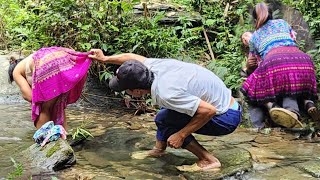 Full video :Life in the mountains into the forest to feed and tend to the garden