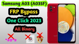 Samsung A03 Frp Bypass | Samsung A035F Frp Remove 2023 | Android 11 2023