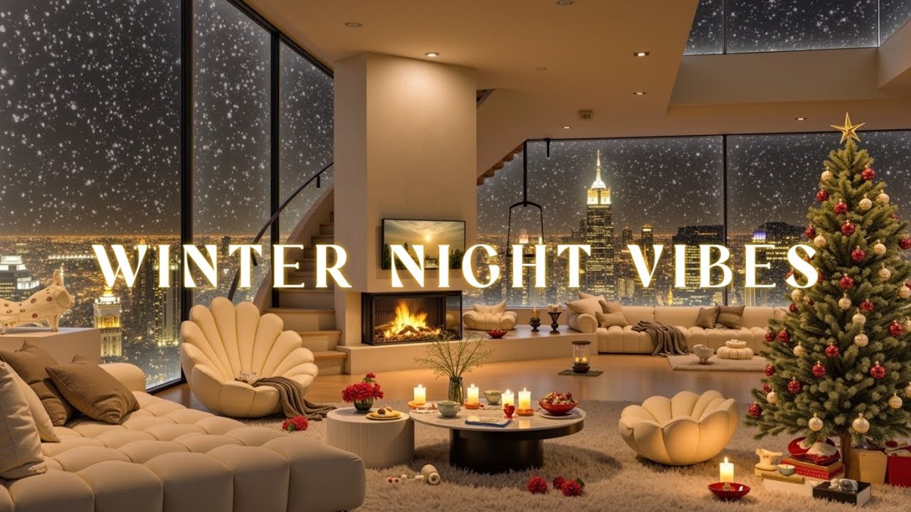 Уютный Рождественский Джаз Апартамент ✨ Расслабляющая Музыка для Зимних Ночей