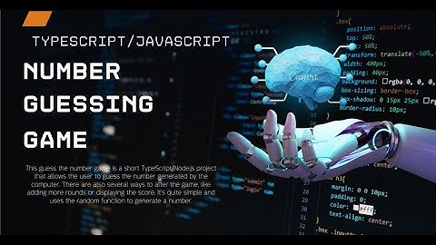 TypeScript Number Guessing Game Tutorial | Build a Fun Project from Scratch | Math.random( )