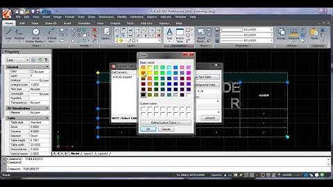ActCAD IntelliCAD Table Editing