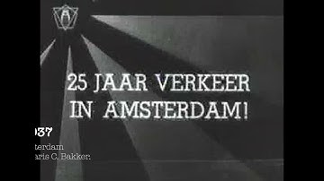 Bioscoop / Polygoon Journaal 1937. 25 Jaar Verkeer in Amsterdam. 4K.