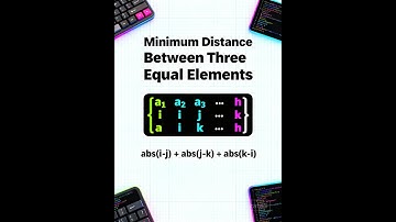 Minimum Distance Between Three Equal Elements I