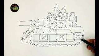 How To Draw Cartoon Tank Ram Homeanimations - Cartoons About Tanks