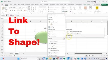 How to Attach a Hyperlink to Shape in Microsoft Excel #msexcel #tutorial #howto #trending