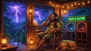Rainy Beach Reggae 🌧️ Deep Dub Bass for Study &amp; Focus