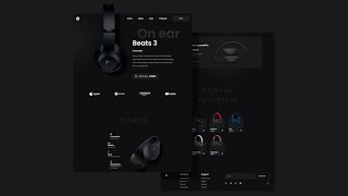 I Created Animated Beats Landing Page using html css javascript
