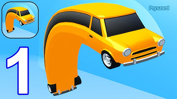 Worm Car - Gameplay Walkthrough Part 1 Level 1-20 (Android Gameplay)