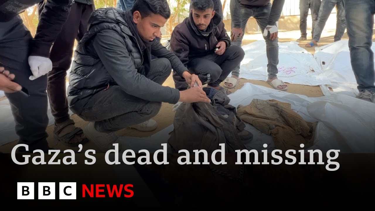 10,000 missing: the harrowing search for Gaza’s dead | BBC News