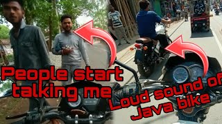PEOPLE START TALKING ME 🥰|| LOUD SOUND OF JAVA BIKE 🏍️