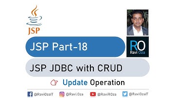 JSP Part-18 | JSP JDBC with CRUD (Update operation) (Gujarati)