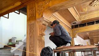 Premium Natural Wood Interior Build Process | Incredible Woodworking Skills