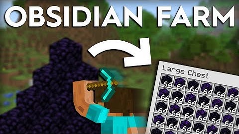Minecraft Easy Obsidian Farming Method - 1.16