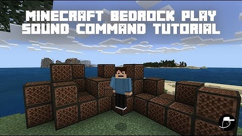 Minecraft Bedrock Playsound Tutorial! Play Any Minecraft Sound In This Tutorial!
