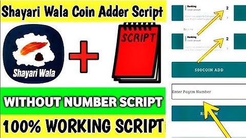Shayari wala App Unlimited USA Refer Script | Shayari wala Unlimited Coin Adder Script! New Script