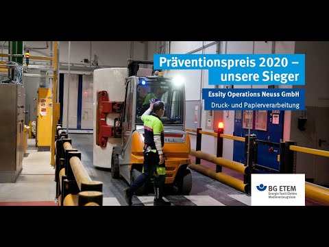 Sieger Präventionspreis 2020: Essity Operations Neuss GmbH