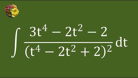 Method 2: Solving Indefinite Integrals via Algebraic Techniques