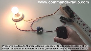 Contrôler la Lampe CC Par Une Nouvelle Télécommande Mode Triggering Momentané Verrouillage
