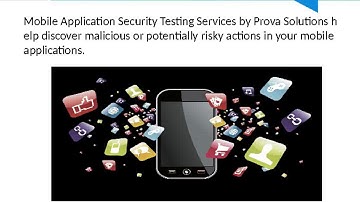 Mobile Application Security testing Services - Prova Solutions