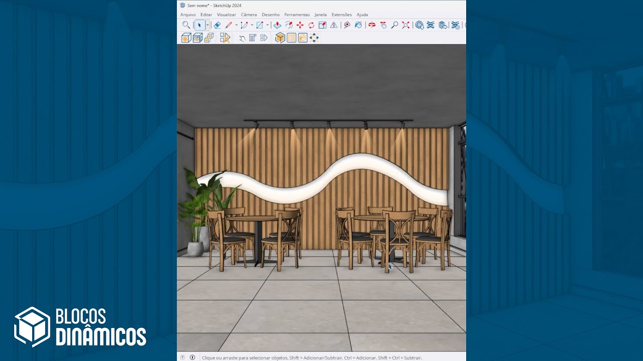 Bloco Dinâmico de Painel Ripado para SketchUp - YouTube