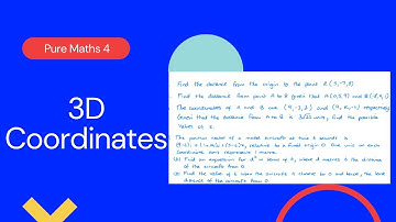 3D Coordinates (Edexcel IAL P4 7.8)