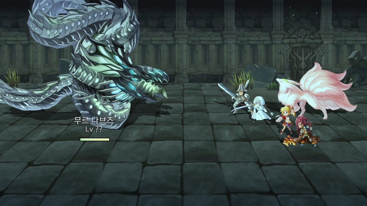 어나더에덴(Another Eden) 조금은 정신차린 외전 무르 나브즈  vs 무료캐릭터