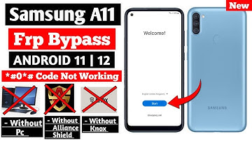 Samsung A11 Frp Bypass | Google Account Unlock | Android 11/12 | Without Pc | New Method 2022