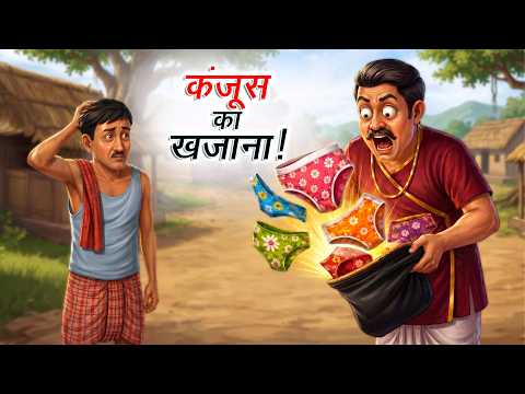 कंजूस का खजाना | The Miser's Treasure | Mystery Comedy Story | Hindi Animated Kahani