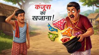 कंजूस का खजाना | The Miser's Treasure | Mystery Comedy Story | Hindi Animated Kahani screenshot 3