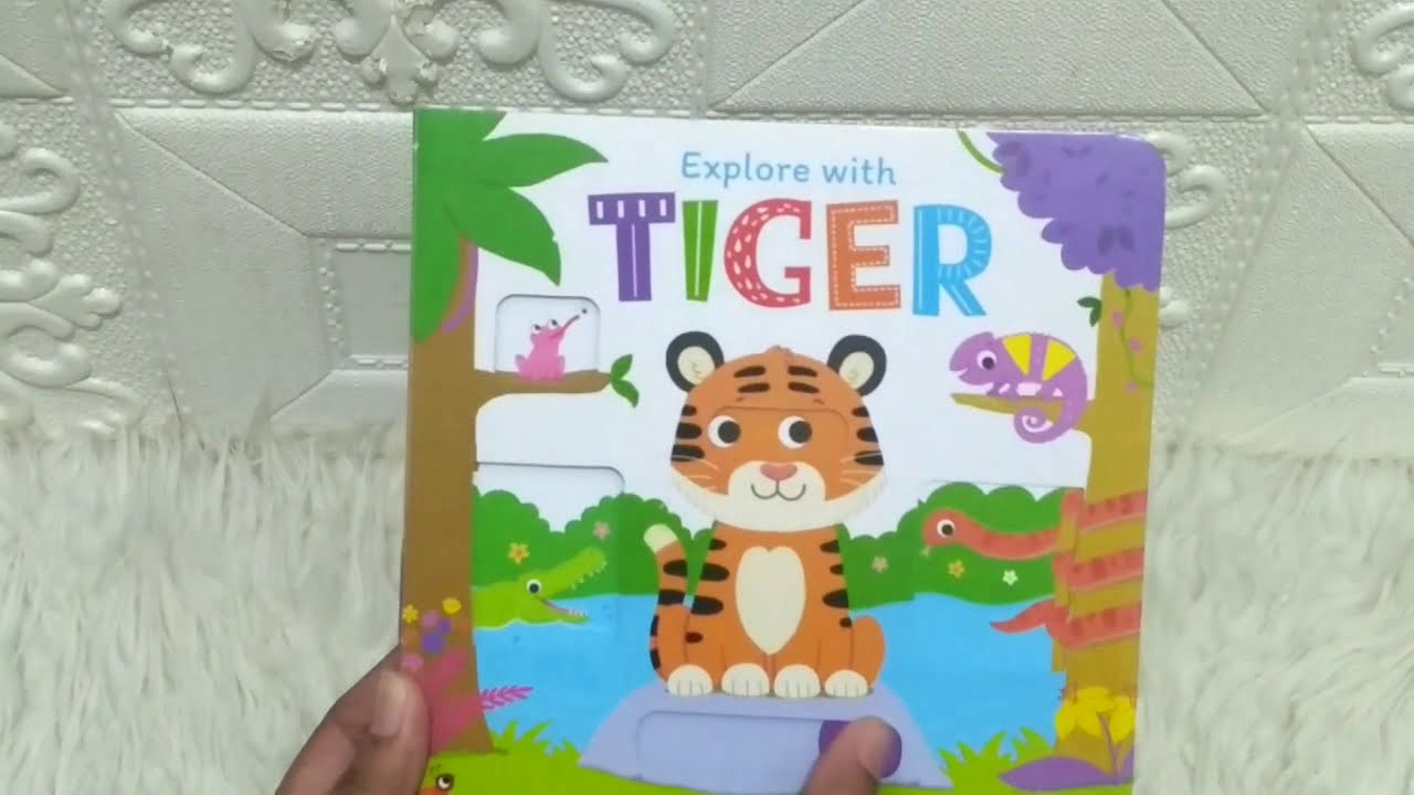 Explore With Tiger Board Book (Slide the tabs to changes every jungle scene!)