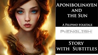 Aponibolinayen and the Sun - A Filipino folktale - Learn English through Story subtitles PiEnglish screenshot 2