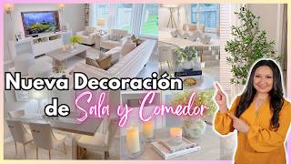 NUEVA DECORACIÓN de SALA y COMEDOR / Living and Dining room decor ideas