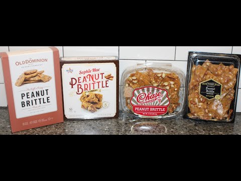 Peanut Brittle Comparison: Old Dominion, Atkinson’s Sophie Mae, Chase Candy & Marketside (Walmart)