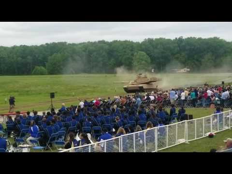 Abrams jump and fire at APG 2017